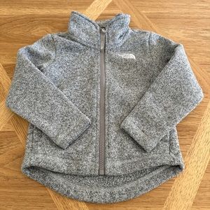 North Face. 3T. Light Grey Fleece/Layering Jacket
